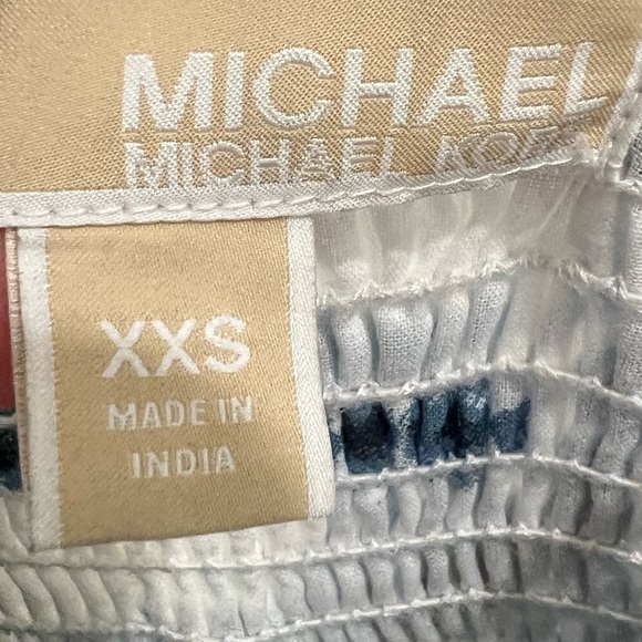 Michael Michael Kors cotton blue and white tie-dye fringe maxi dress size XXS - Picture 9 of 10